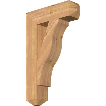 Ekena Millwork Funston Craftsman Smooth Bracket, Western Red Cedar, 5 1/2"W x 22"D x 34"H BKT06X22X34FST04SWR